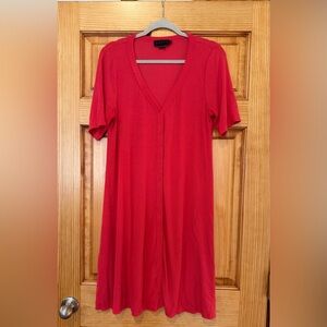 HATCH The Softest Rib Nursing Mini Dress in Poppy - size 3